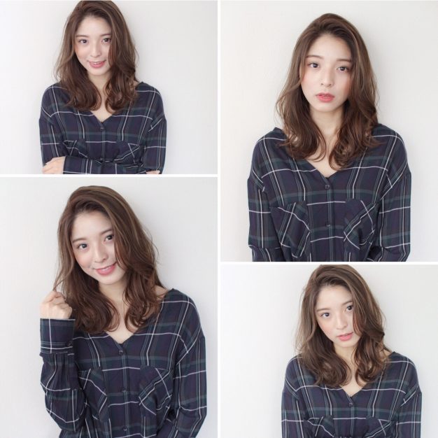 丸顔に似合うヘアスタイル