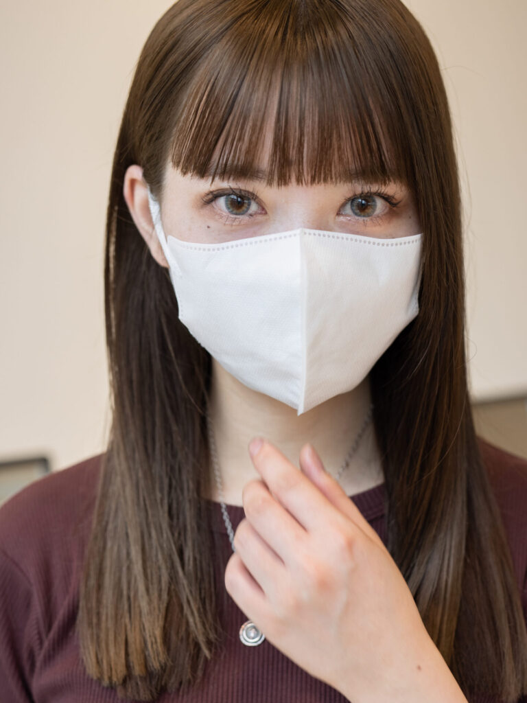 大人可愛いぱっつん前髪×ワイドバング