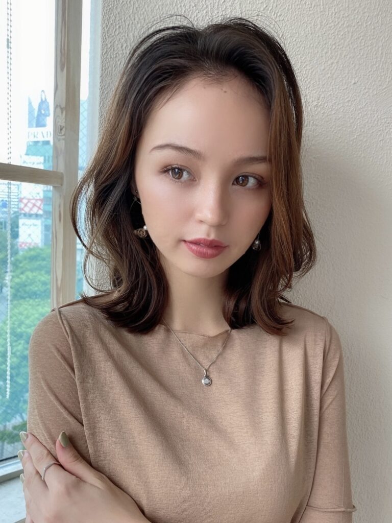 大人かわいいくびれミディ
