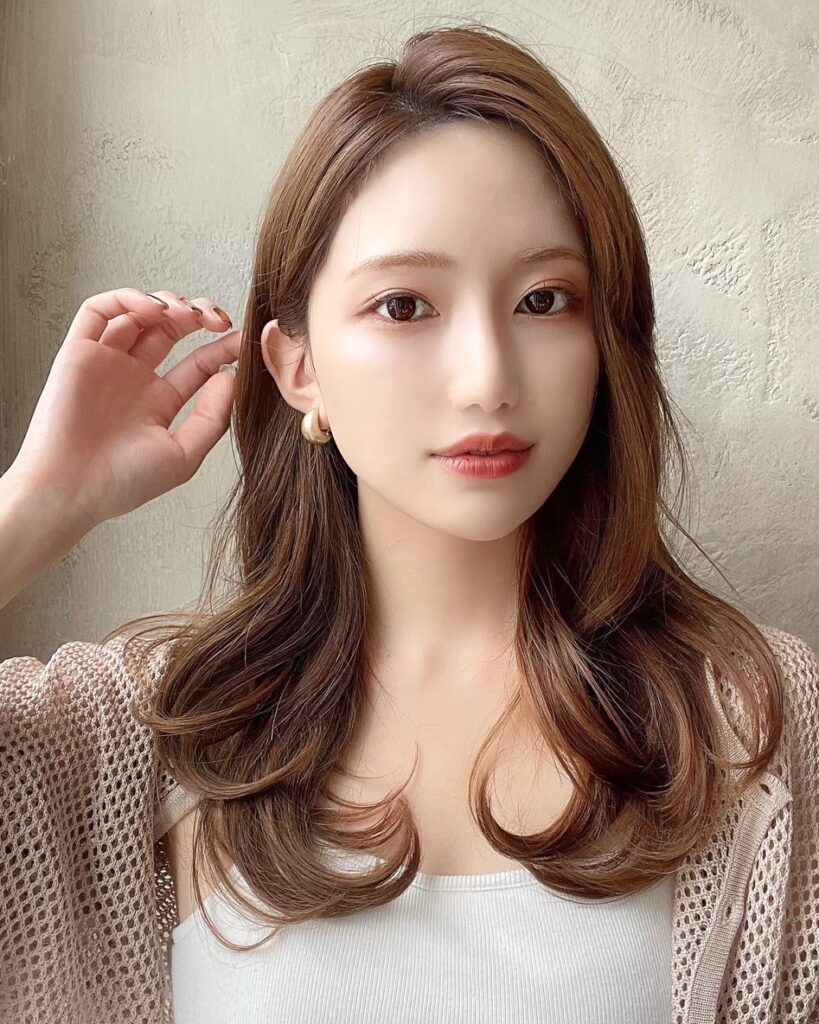 🤍20代30代40代大人かわいいセミロング かきあげくびれヘア🤍
