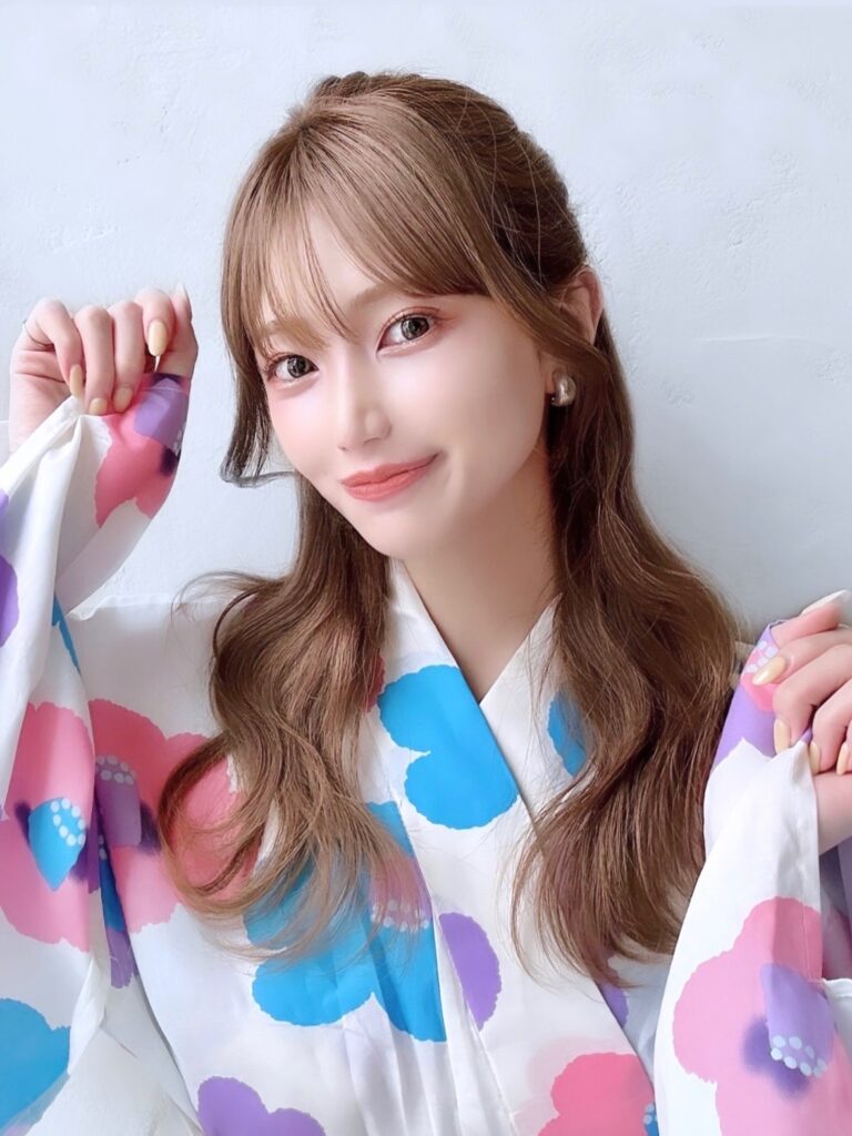 ♡浴衣映えハーフアップアレンジ小顔前髪カット♡