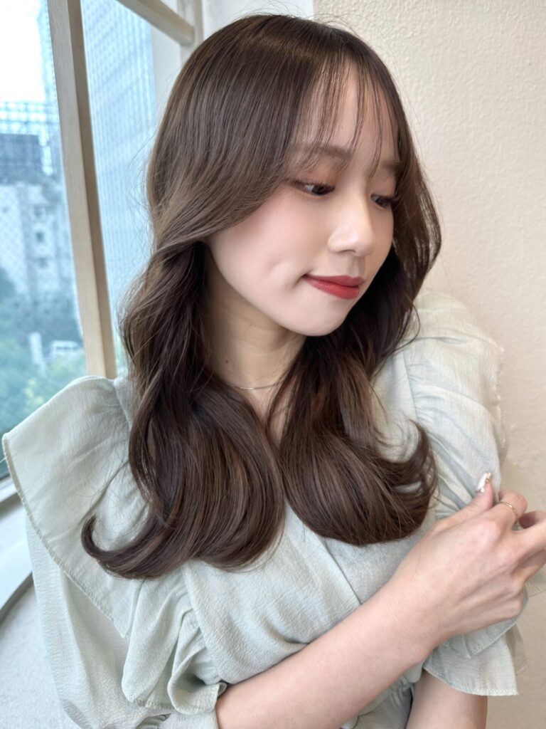 大人可愛い2wayバング韓国風くびれロング