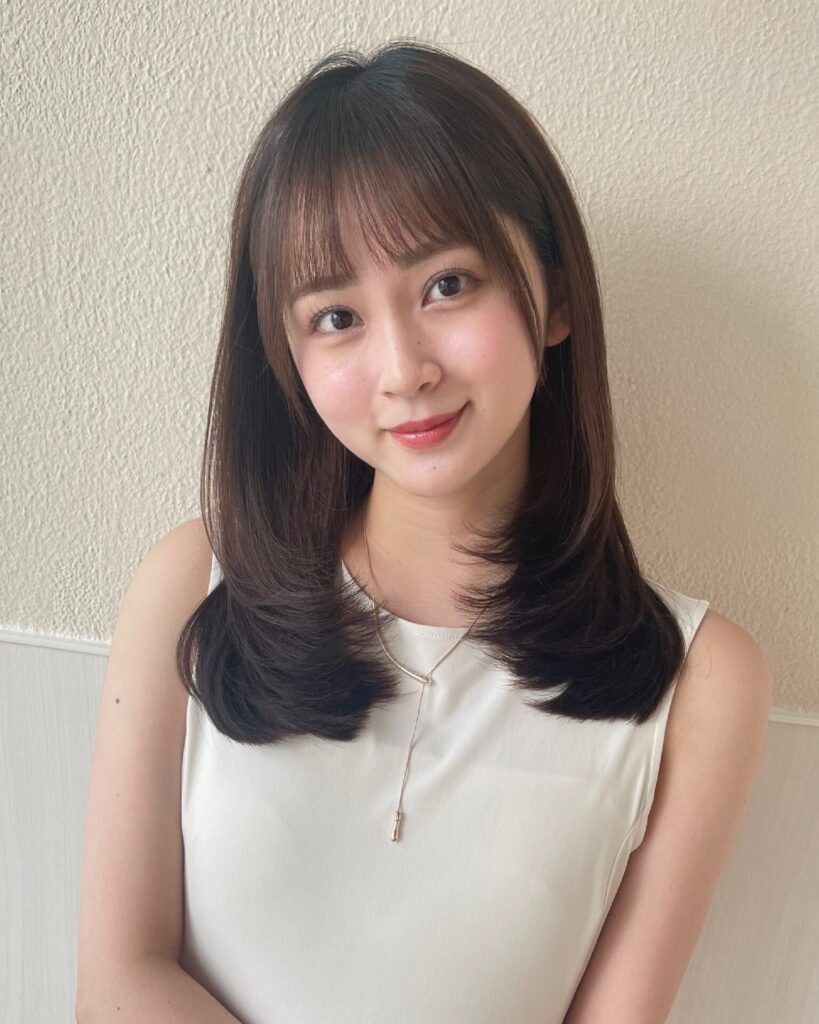 大人可愛いレイヤーセミディ