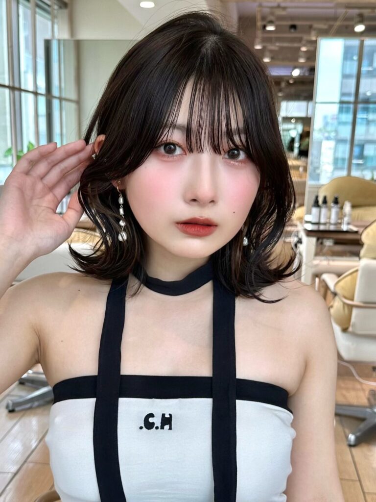 イメチェン大人可愛い小顔前下がりボブ×結べるボブ20代30代40代