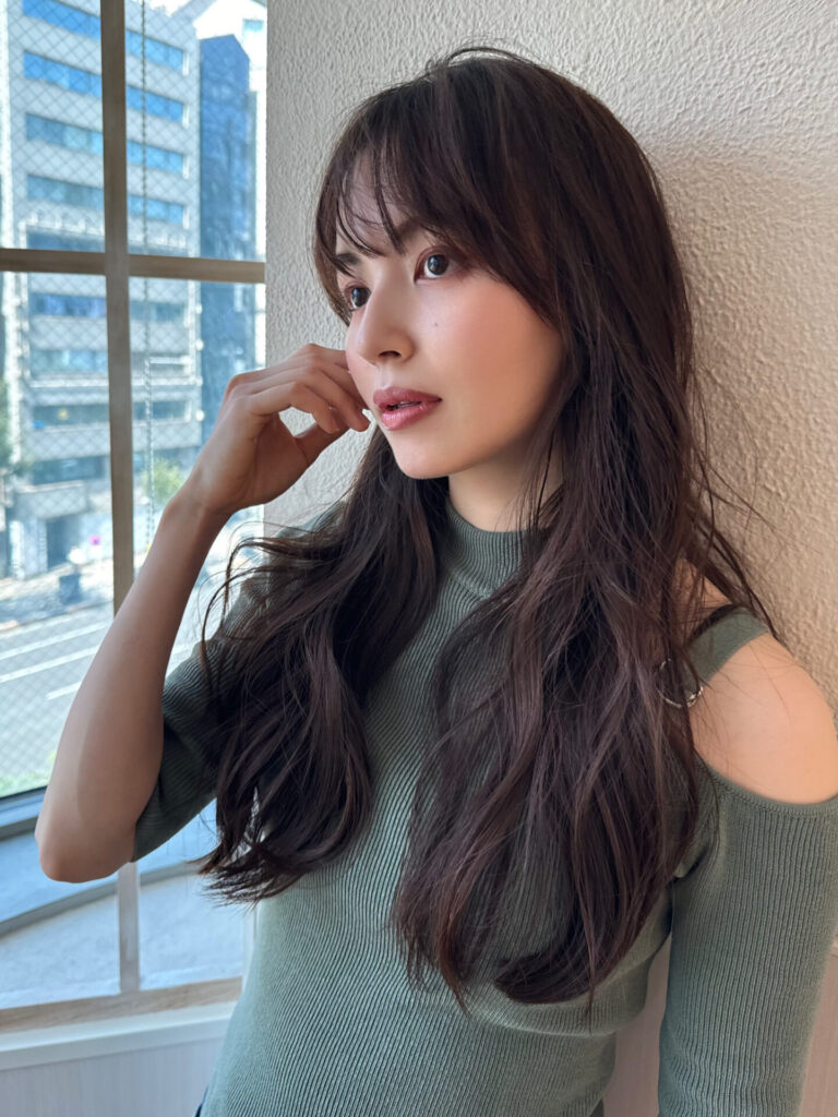 秋っぽいヘアスタイル