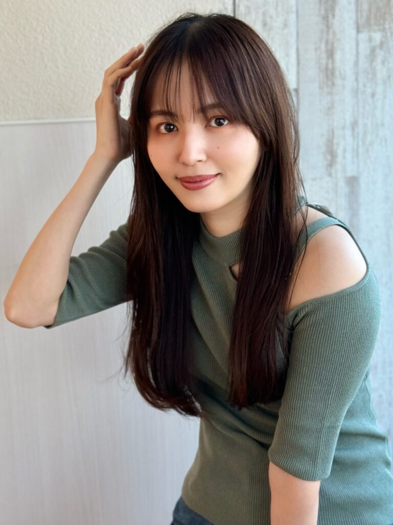 上品なストレートスタイル