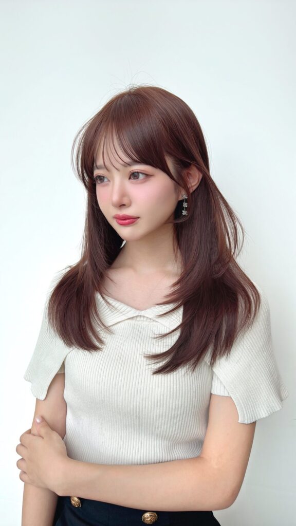 ストレートでも可愛いレイヤーと顔まわり♡