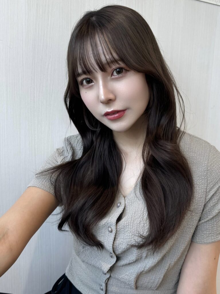 可愛い韓国ヘア