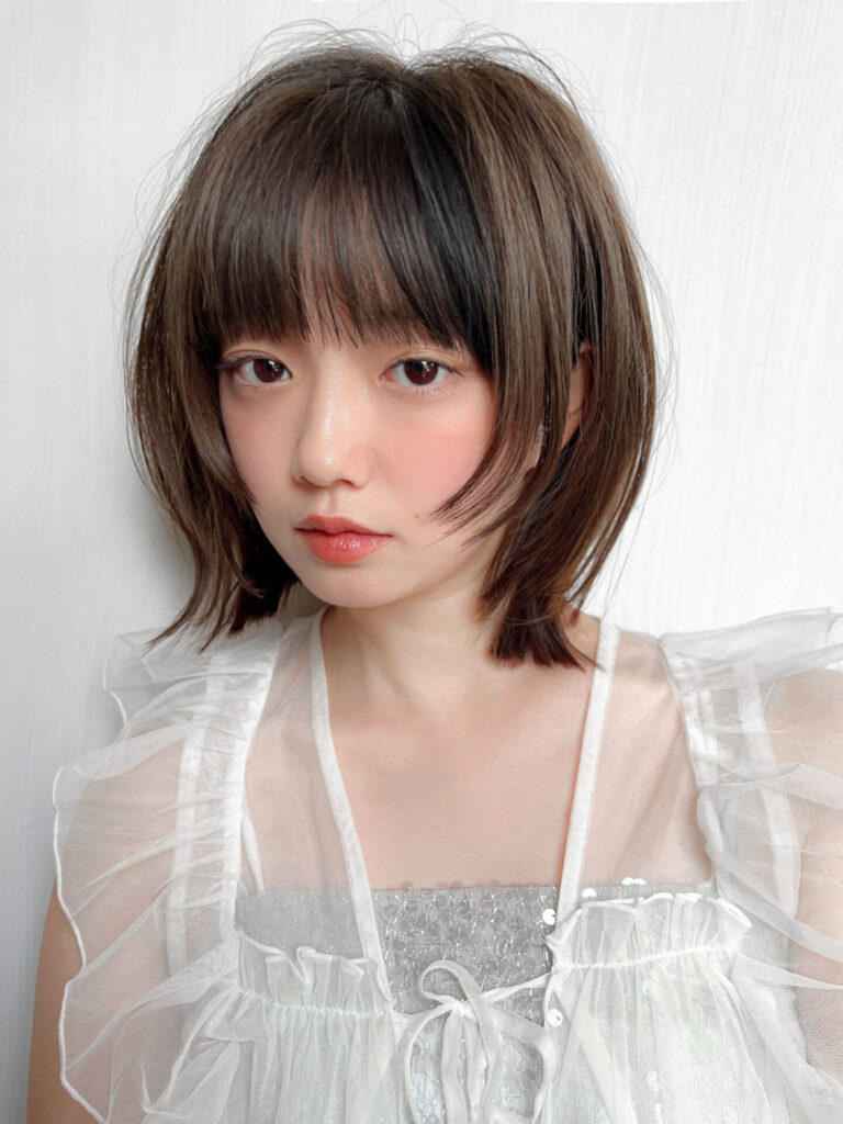 イメチェン大人可愛い小顔ウルフボブ×結べるボブ20代30代40代
