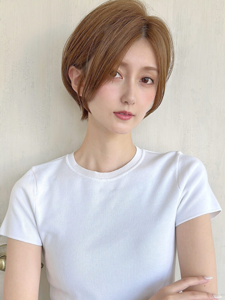 丸みショート 前下がり 似合わせカット ボブ 新宿 小顔 前上がり 30代 40代 50代
