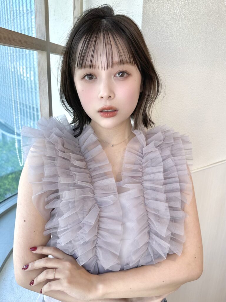イメチェン大人可愛い小顔前下がりボブ×結べるボブ20代30代40代
