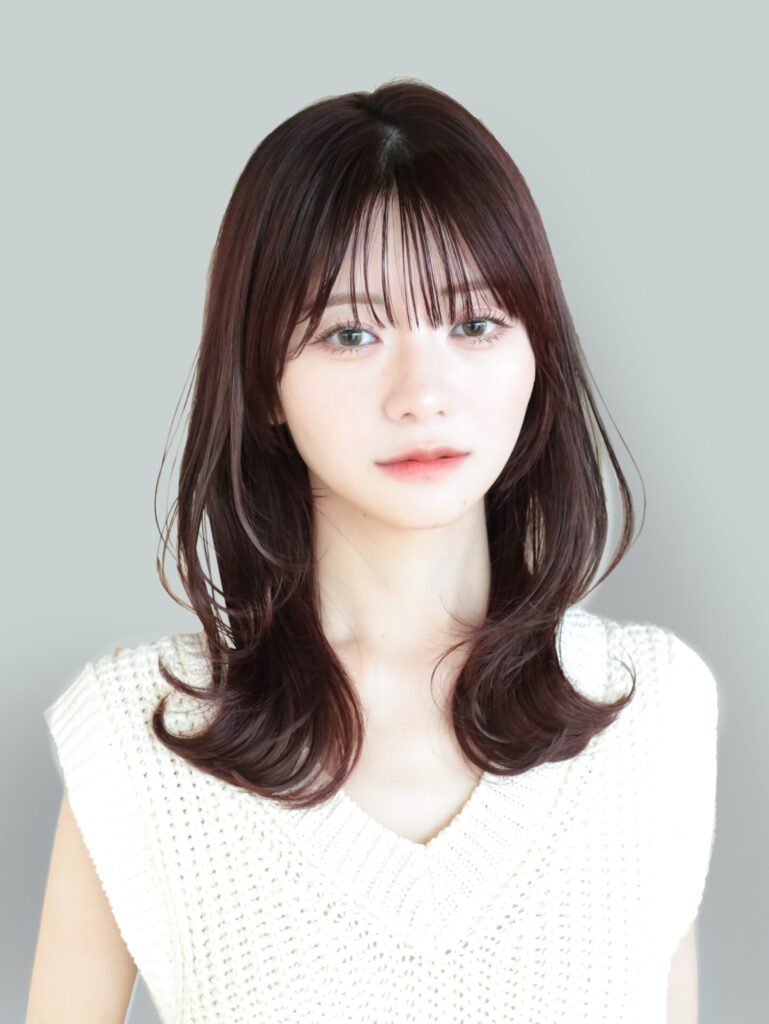 華やか韓国レイヤースタイル