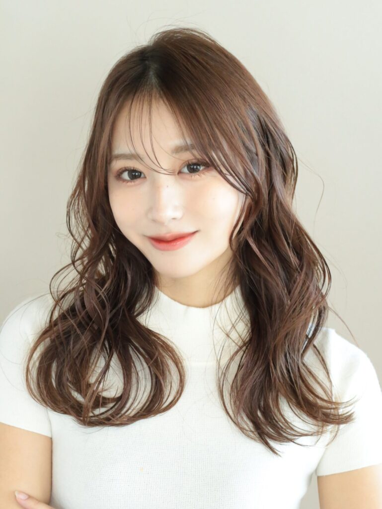 大人可愛い2wayバングふんわりレイヤー