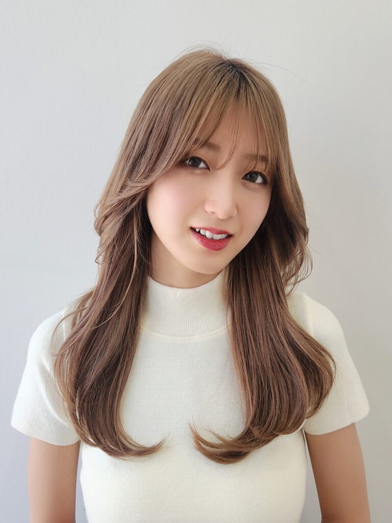 韓国くびれヘア2way前髪