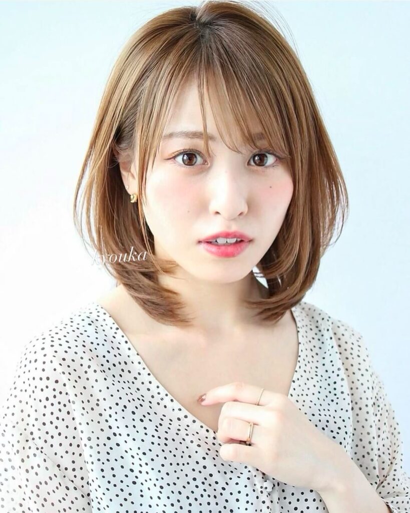 40.50.60代大人気★ひし形シルエット★レイヤーカット★パーマ★京佳