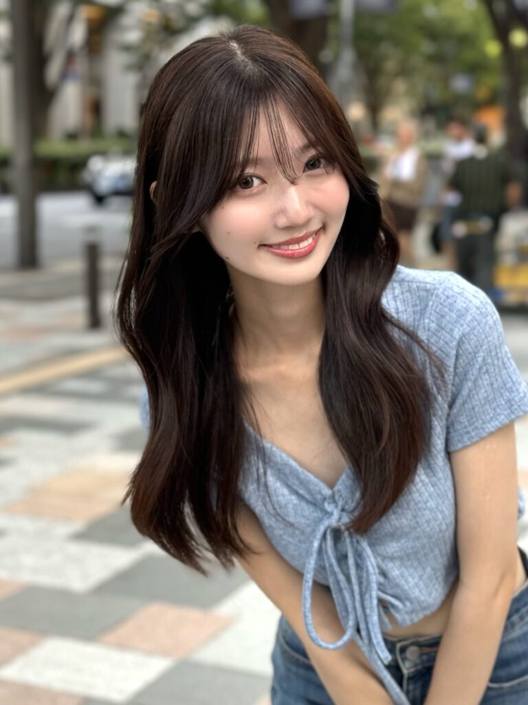 王道のやる巻きヘアスタイル