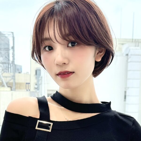 大人かわいい丸みショートボブ