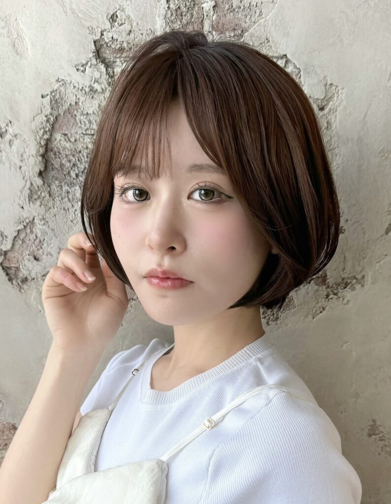 大人の甘めショートボブ