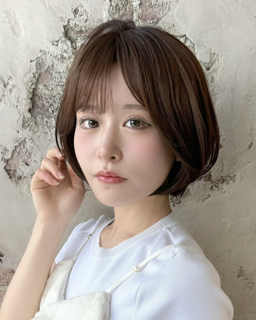 大人の甘めショートボブ