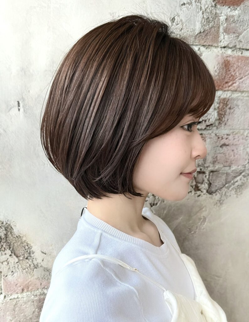 横顔美人ショート