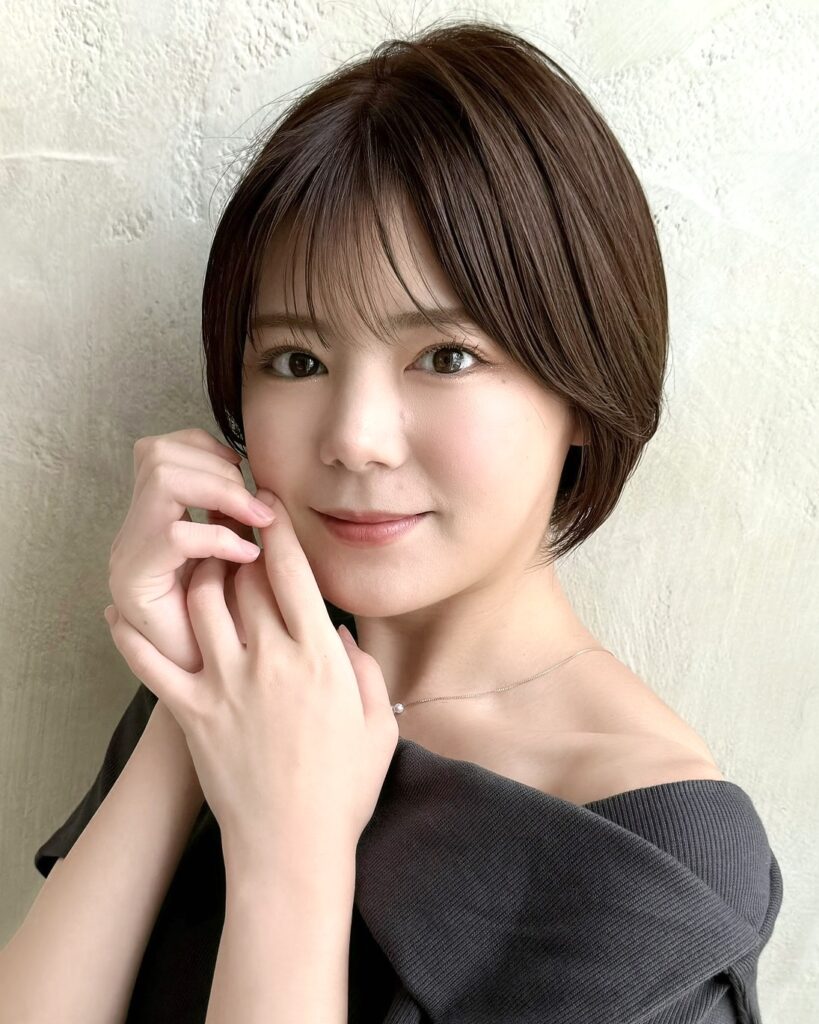 大人かわいいショートボブ