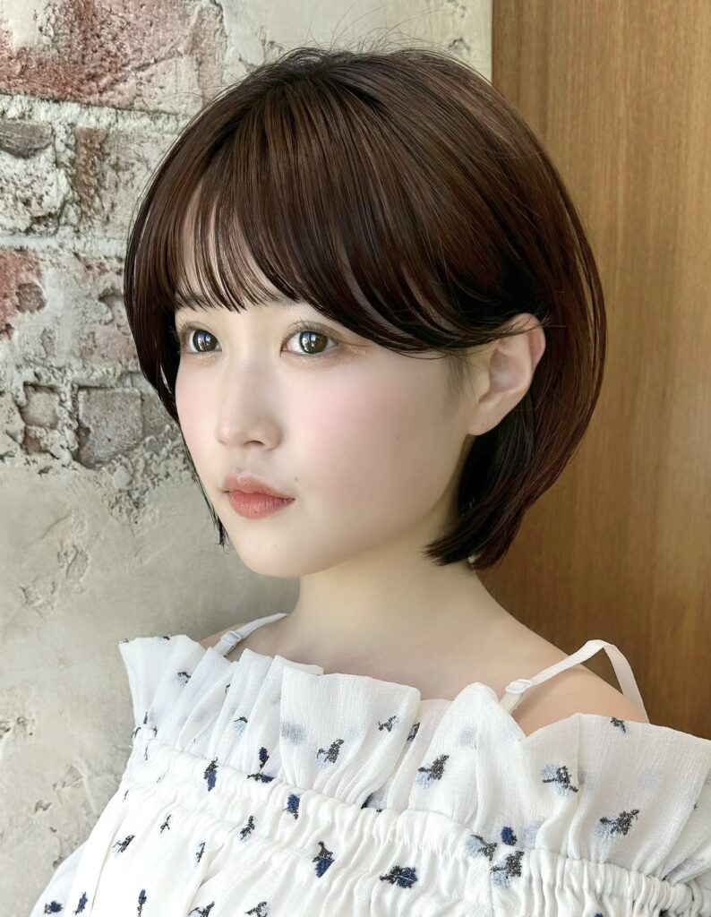 耳掛けすっきり愛されショートボブ