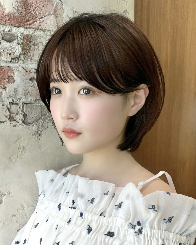 耳掛けすっきり愛されショートボブ