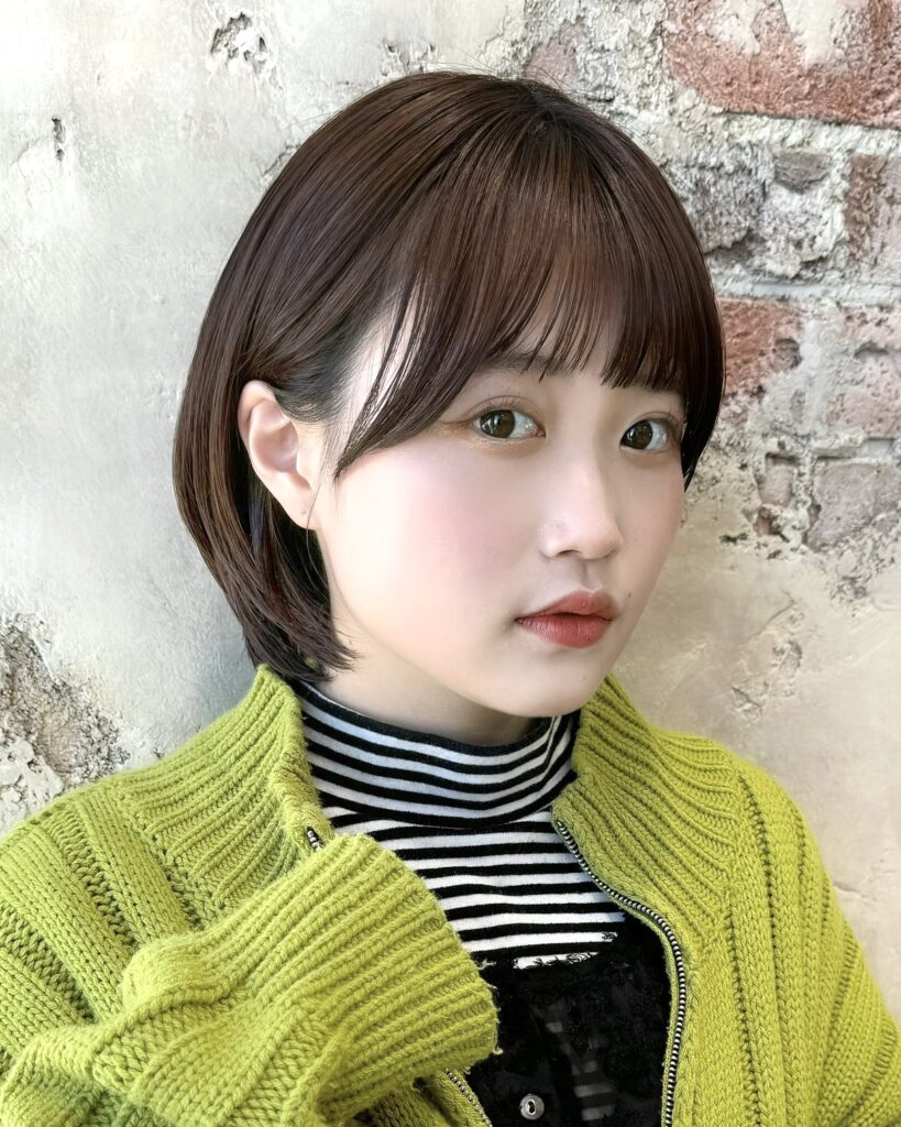 顔まわりすっきり☆女っぽショートボブ