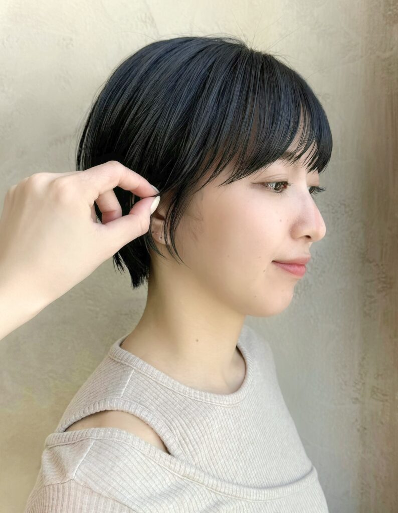 リップラインショートで爽やかに