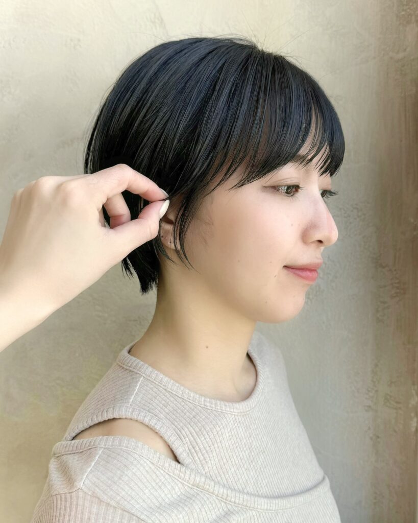 リップラインショートで爽やかに
