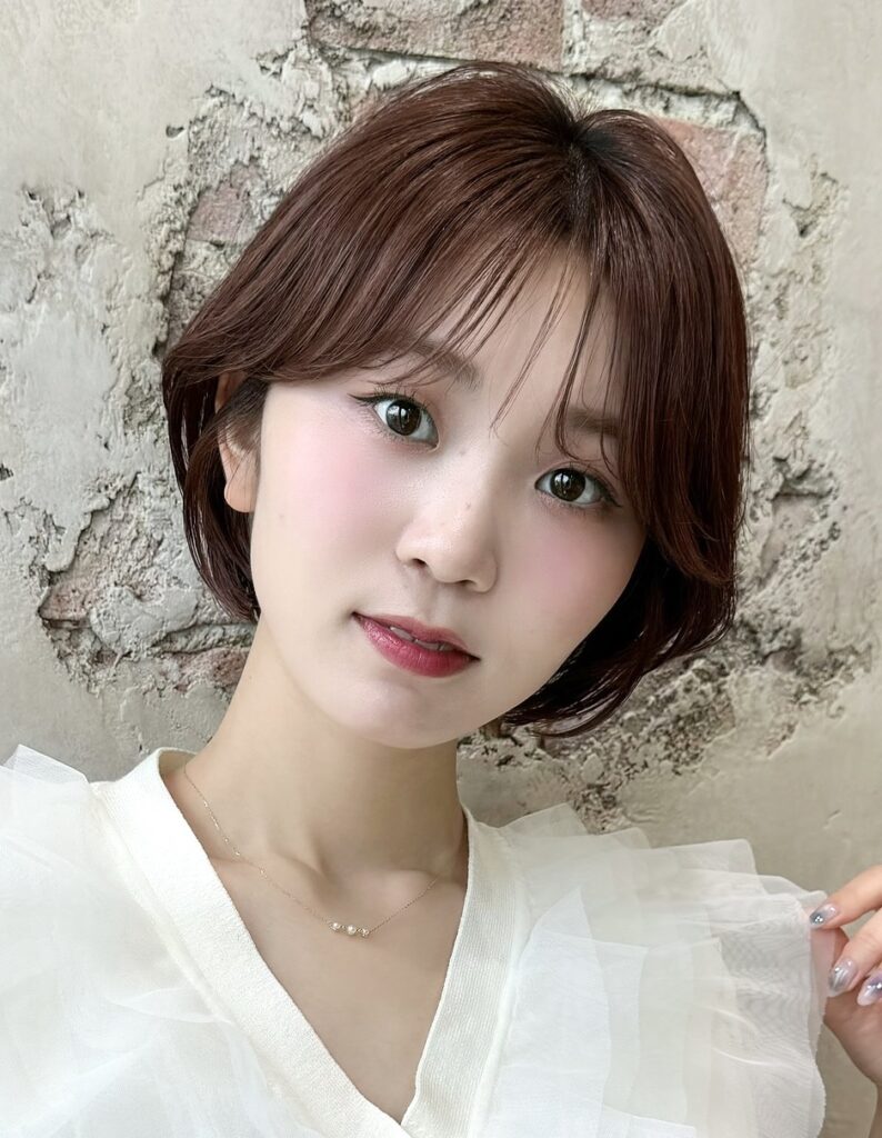 愛され♪ひし形シルエットの小顔ショートボブ