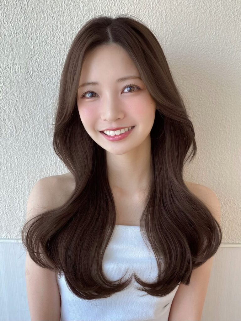 フェミニンロング×シルキーブラウン