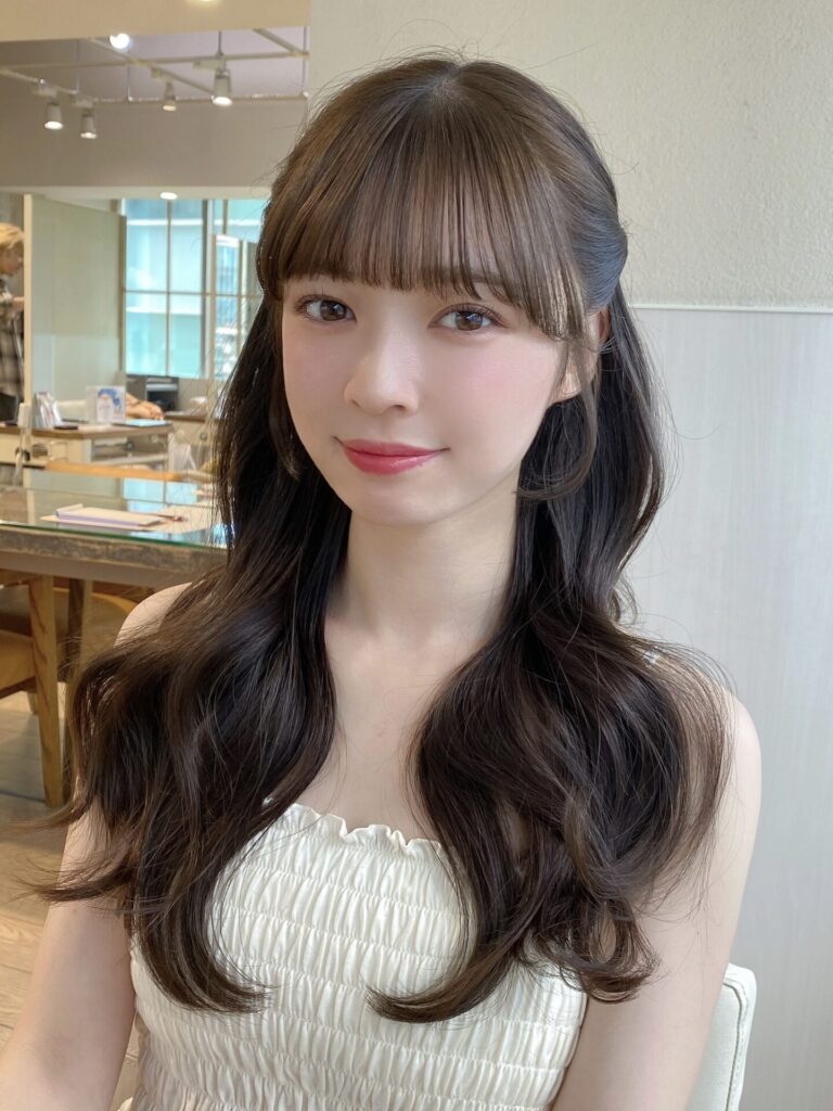 ナチュラルレイヤー×艶ブラウン