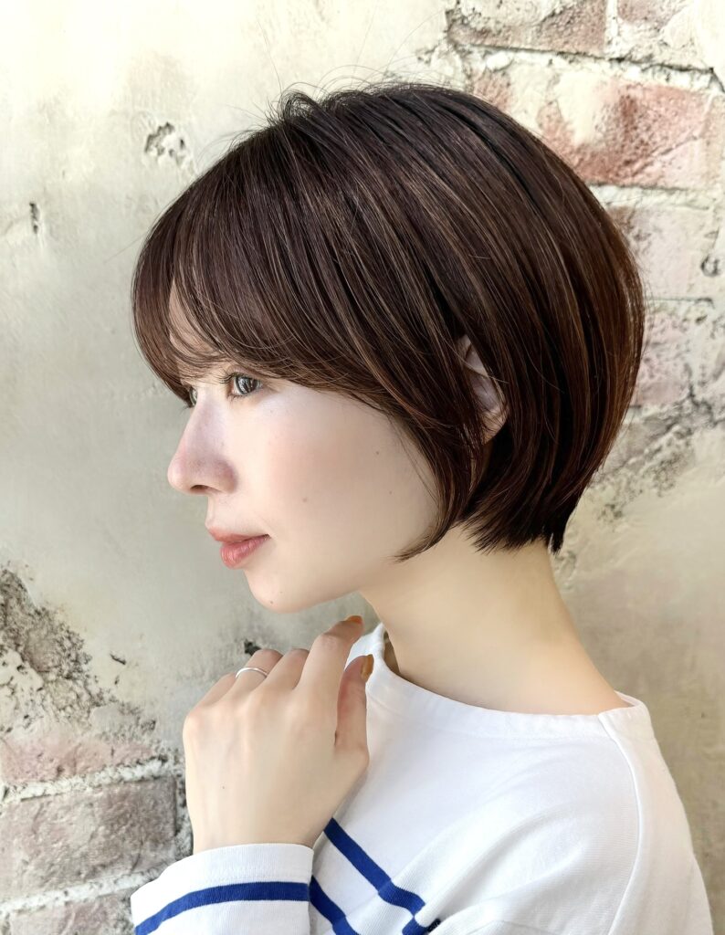 横顔美人☆丸みショートボブ